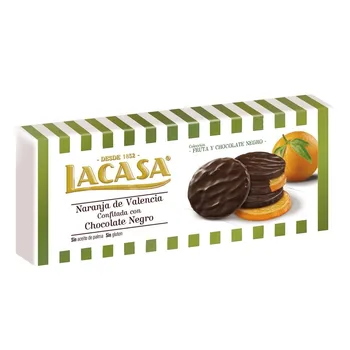 

Valencia orange flavored with black Chocolate