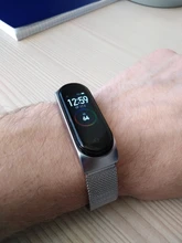 Pulsera de Metal para Xiaomi Mi band 3, 4 y 5, sin tornillo, banda inteligente de acero