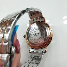 LIGE-Reloj de lujo con correa de acero dorado rosa para mujer, accesorio de pulsera resistente al agua, de marca superior