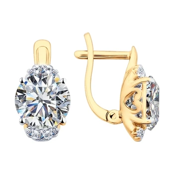 

Earrings made of silver with cubic zirconia Swarovski