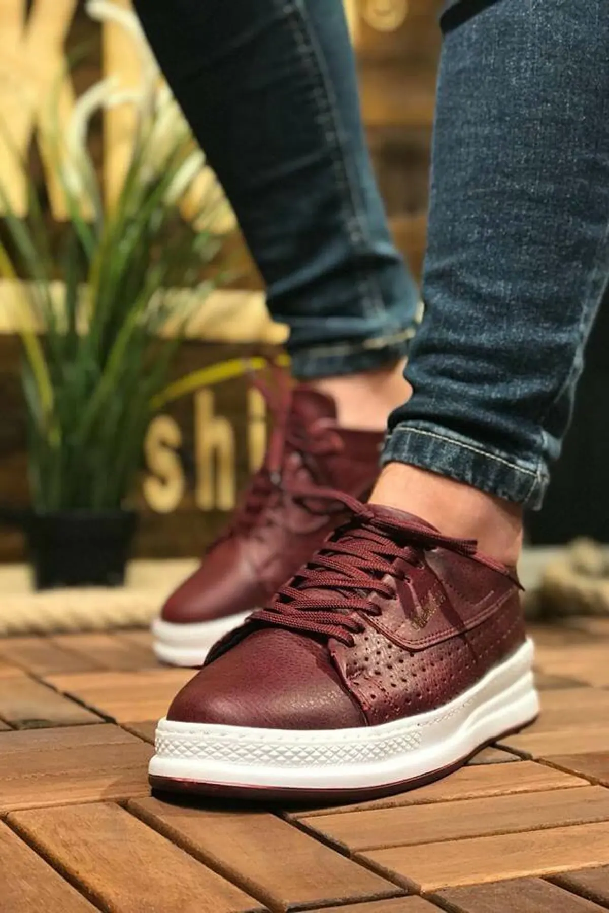 Products Mens Fashion Burgundy Trainers Shoes, Travel Sneakers, New Fashion Men Casual Khaki Shoe, Lace-Up Breathable Navy Blue Sneakers