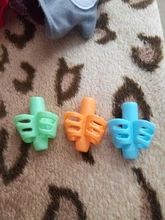 Lápiz para escribir para niños, soporte para bolígrafo de silicona para aprender a practicar, dispositivo para corregir postura, 3 uds.