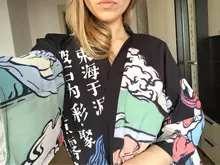 Kimono Cardigan Blouses Outfit Yukata Womens Tops Kawaii Shirt Streetwear Harajuku Japanese