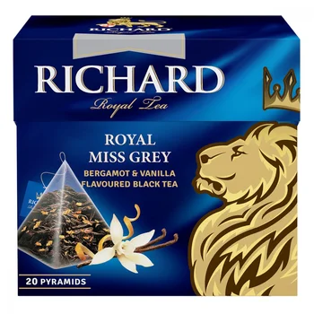 

Tea Richard "Royal Miss Gray", black with additives, 20 Pyramids