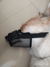 De policarbonato para perros ajustable máscara ladrar morder de la boca de malla boca aseo Anti deja de masticar