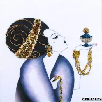 

B-646 set for embroidery with beads 28*28 cm