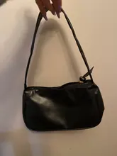 Bolso Baguette pequeño de piel sintética para mujer, pochette de diseño a la moda, suave, para hombro, Vintage, sencillo, tipo Clutch