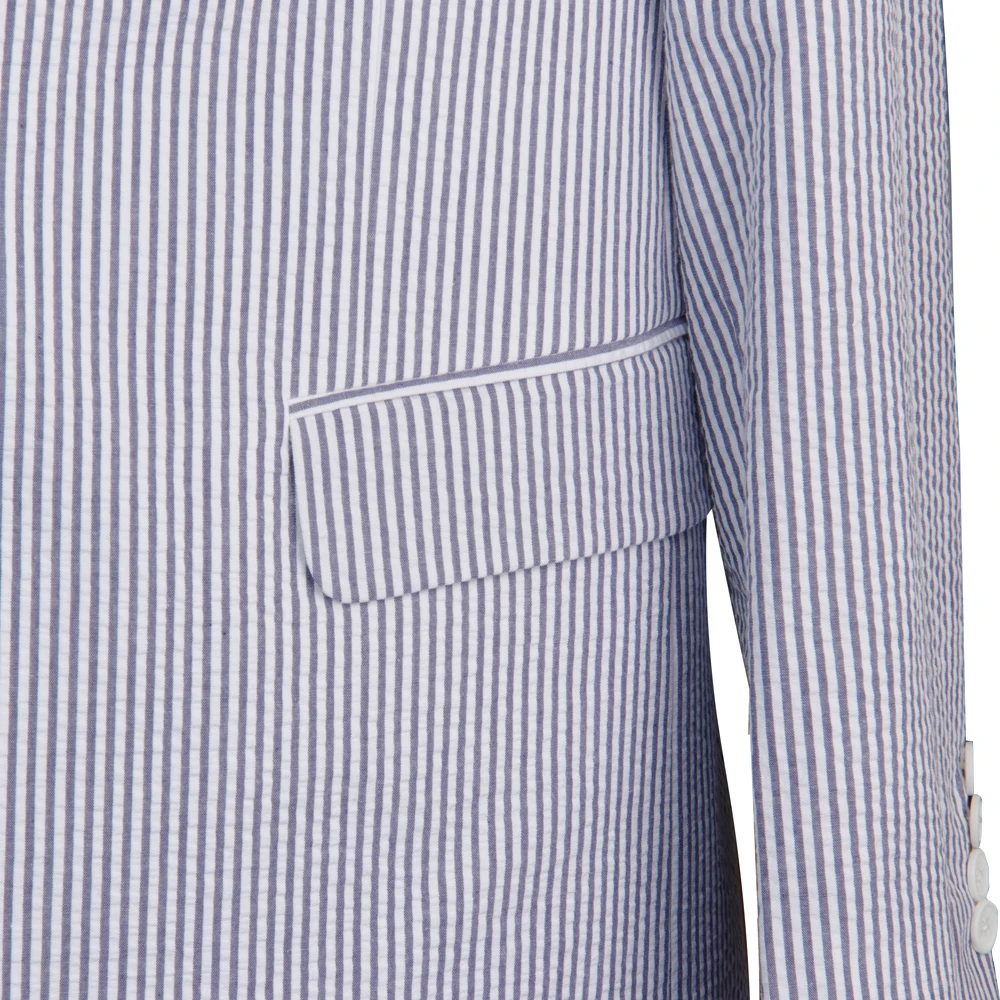 Fashion Design Summer Seersucker Suits Custom Made Suits Light Weight Breathable Seersucker Cotton Suit Tailor Made Suits Men