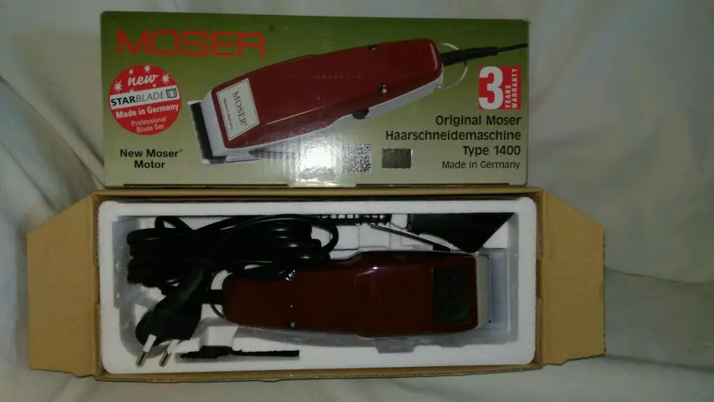 original moser haarschneidemaschine type 1400