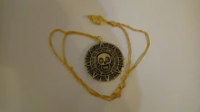 Pendant Necklace Jack Sparrow Coin-Medallion Aztec Caribbean Bronze Vintage Gold Hot-Pirates