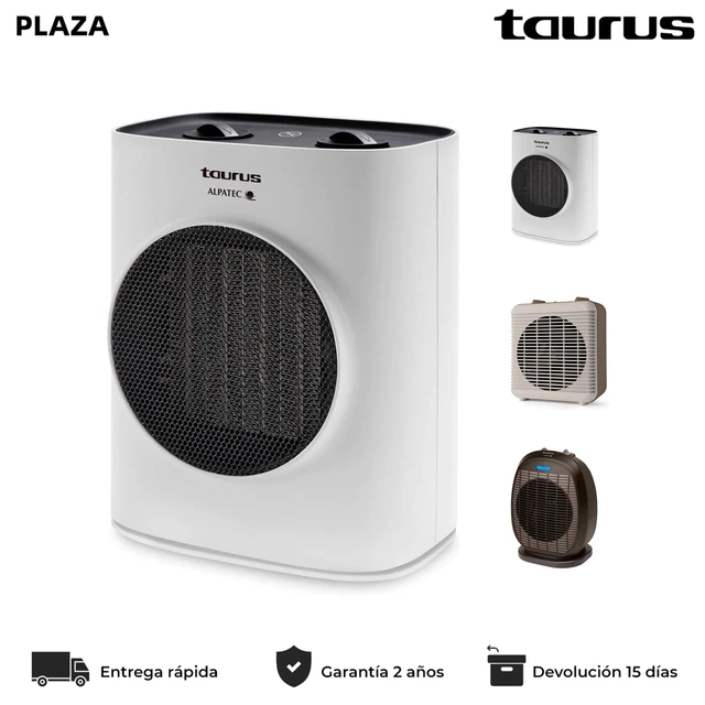 Calefactor Negro 2400 W, Taurus