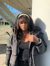 Halo Lady Beauty-flequillo de aire para mujer, cabello humano brasileño con Clip, flequillo, transparente, no remy, peluca de cabello de repuesto