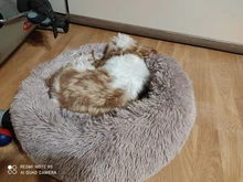 Dog-Bed Large Kennel-Sleeping-Bag Pets Cat Round Washable Plush Soft Little-Medium Long