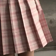 Faldas plisadas coreanas de cintura alta para mujer, minifalda Sexy gótica negra a cuadros, uniforme JK, ropa para estudiantes Y2K 90S, verano 2020