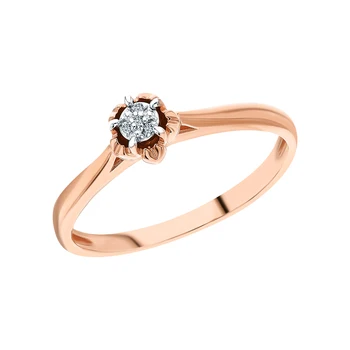 

Silver ring with diamonds sunlight sample 925