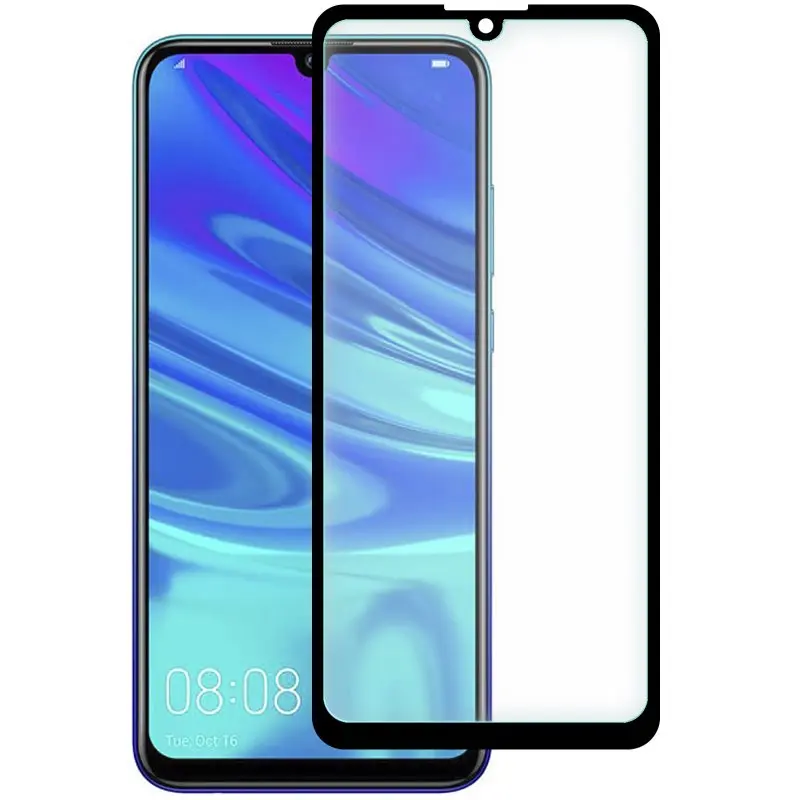 Tempered Glass protector For HUAWEI P SMART BLACK Full Front - Цвет: Прозрачное закаленное защитное покрытие