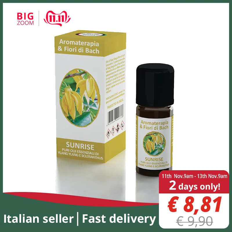 Olio Essenziale Sunrise. Ylang Ylang e Scleranthus Made in Italy