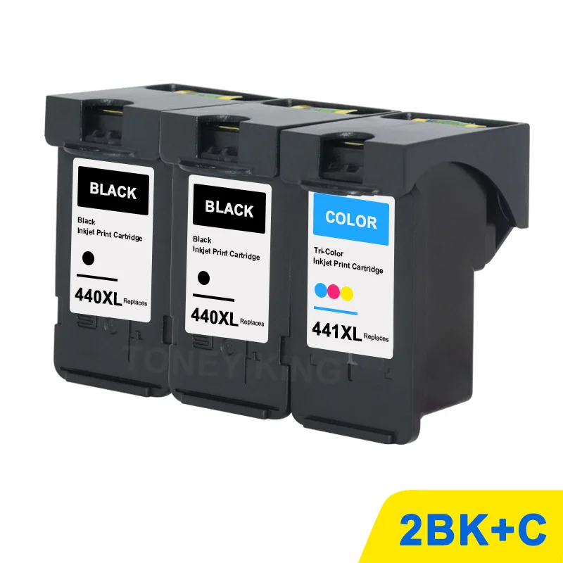 2BK1C Toney universal(король 440XL для Canon PIXMA MG3240 MG3540 MG4240 MG3640 картридж с чернилами для принтера PG440 PG 440 PG-440XL CL441 CL-441 - Цвет: 2BK1C