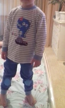 Pijamas para bebés, conjuntos de algodón de manga larga, camiseta + pantalón de dibujos animados, otoño, 2 unidades