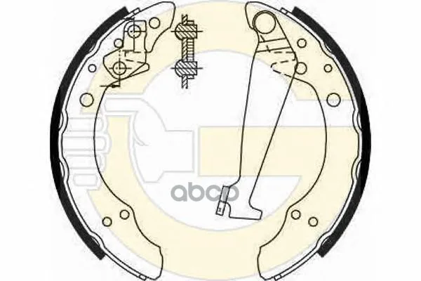 Колодки Торм.Бар.Audi A2/Vw G2/G3/Passat/Polo/Skoda Fabia 86-08 Girling 5185269 Girling арт. 5185269
