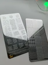 Stamping-Plates Stencils Nail-Art-Stamp Letter-Word 1-321 HJJK Multi-Styles 12--6