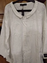 Blouse Casual Shirt Robe Long-Sleeve ZANZEA Fashion Women Neck-Tops Cotton Linen Solid-Blusas