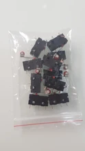 Mini Interruptor de Límite Micro palanca con rodillo de bisagra, 10 Uds.