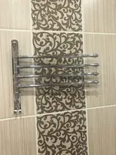 Hanger Towel-Rack Space-Saving Stainless-Steel Bathroom Swivel with Hook Wall-Mount Swing