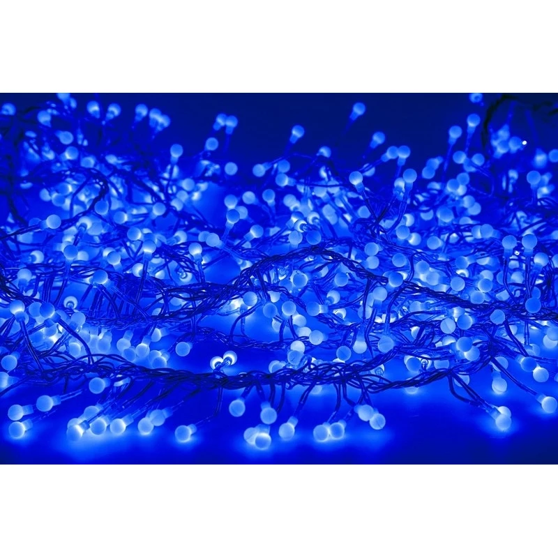Синий Светодиодная гирлянда Мишура NEON-NIGHT 8 режимов 3м 288 LED - Испускаемый цвет: Синий