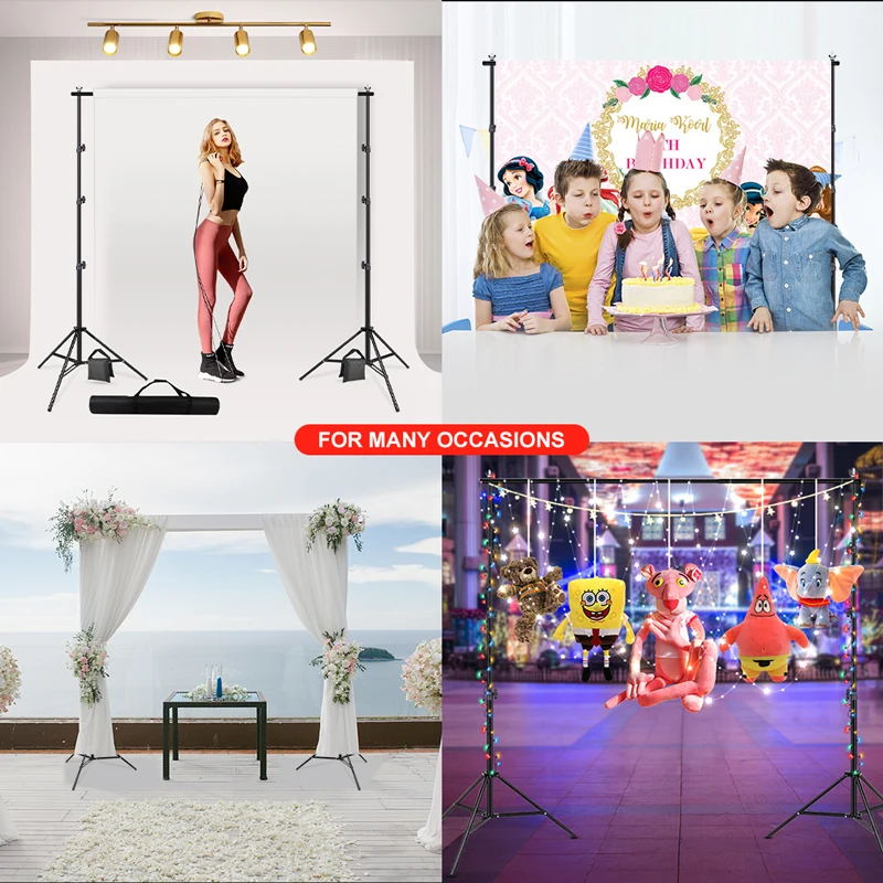 Alumínio Photo Background Suporte Suporte Tela Verde Photoshoot Backdrops Quadro para Fotografia Photo Studio 2.6*3m 8.5ft 9.8ft - Image 6