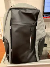 CEAVNI-Mochila impermeable con carga USB para hombre, bolsa de negocios informal Oxford para ordenador portátil de 15,6 pulgadas