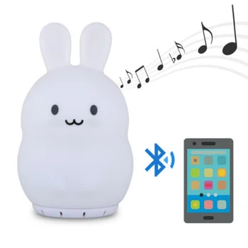 

Music silicone Night Light "frequent rabbit" with Bluetooth speaker