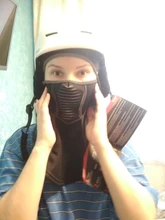 ROCKBROS-Mascarilla de esquí térmica, forro polar con protector para la cara, capucha de snowboard, bufandas de deporte al aire libre, a prueba de viento, casco para bici, pasamontañas