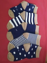 Calcetines de algodón suave para niños, medias deportivas a rayas, Linda y cálida caricatura, para primavera, verano, otoño e invierno, 5 par/lote