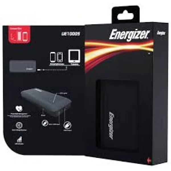 Внешний аккумулятор Energizer Power Bank UE10005 10000 mAh(Черный