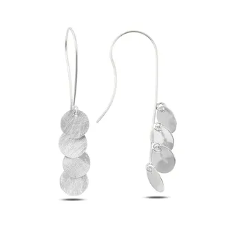 

Teleplus Dangle Round Broseli Earrings 925 Sterling Silver