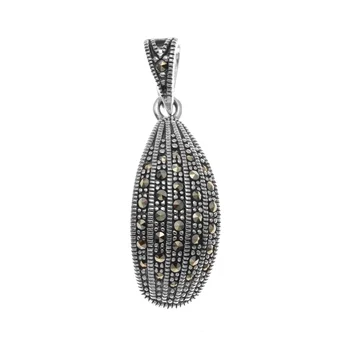 

Silver Pendant with Marcasite