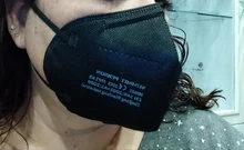 Mascarilla facial FFP2 KN95, máscara de color gris y blanco, 100 unidades