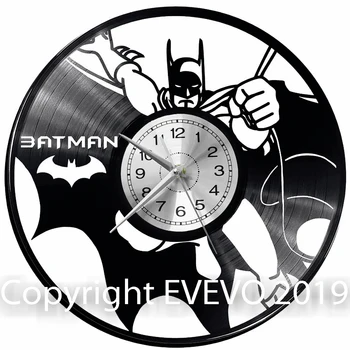 

Batman Wall Clock Vinyl Vinyl Record Retro Clock Handmade Vintage Gift Style Room Home Decorations Great Gift