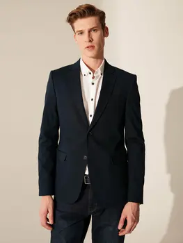 

Comfortable Mould Textured Blazer Jacket