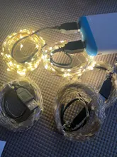 Fairy-String-Lights Garland Battery-Powered Copper-Wire LED USB Indoor-Decorations New-Year-Lights
