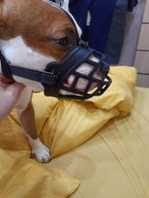 Mascarilla antiladridos para perros, máscara de silicona para evitar morder, con ventilación