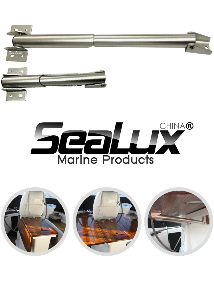 Sealux Teleskophalterungen aus eloxiertem Aluminium, Tischhalterung für Haus, Boot, Yacht, Marine, Zubehör, Hardware – Detail 1