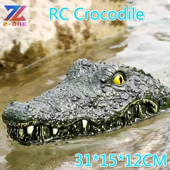 

Big RC toy remote control toys alligator Crocodile head crocodilian robot simulation animal scary toy Racing Boat for kids boy
