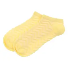 Женские желтые душистые ботиночки с рисунком, носки 065-491-001