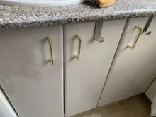 KAK perla de aleación de cinc gabinete dorado perillas manijas de puerta de cocina Puerta de armarios, cajones manija del Gabinete Tiradores para mobiliario Hardware