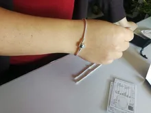 LMNZB-pulsera de plata de ley 925 con certificado de 100%, cadena de serpiente, abalorio, plata 925, LHB925