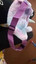 Riñonera con diseño de unicornio para mujer, Cangurera de felpa con diseño de dibujos animados, para teléfono bolso de viaje, monedero, 2021