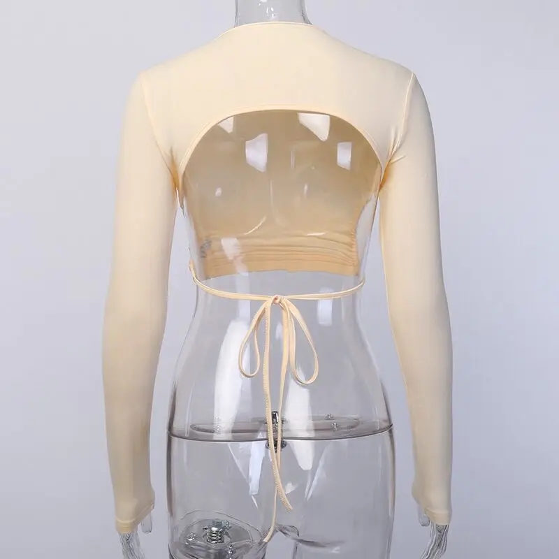 Uddfae30151b644a59f90340e8444d99cC - Sexy Harajuku Open Back  Long Sleeve T-Shirt