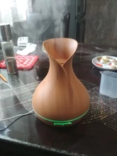 Humidificador de aire ultrasónico de 500ML, con Control remoto difusor de Aroma, luz LED que cambia de 7 colores, difusor de aceite esencial eléctrico inteligente